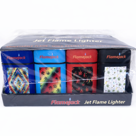 LIGHTER DOUBLE JET FLAME MULTI PLANT DESIGN (PACK OF 20)