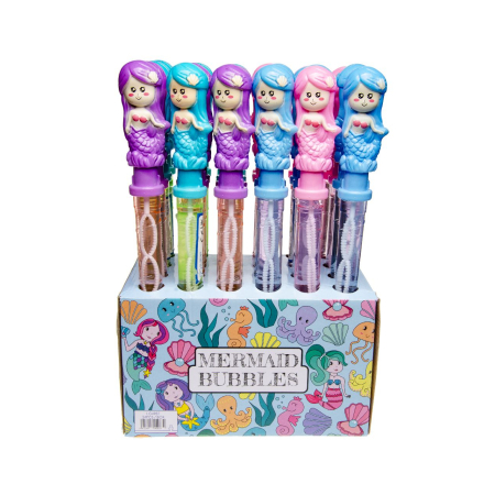 BIG MERMAID BUBBLE STICK (PACK OF 24)