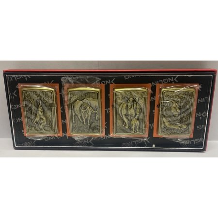 OIL LIGHTER SM0159 ANIMAL DESIGN PACK OF 4