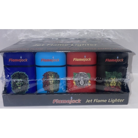 LIGHTER DOUBLE JET FLAME LION DESIGN (PACK OF 20)