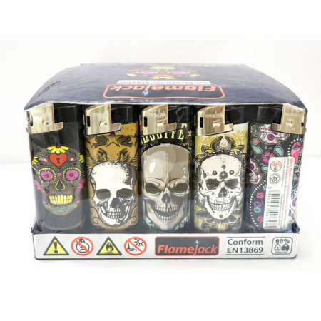 LIGHTER PUF ELECTRONIC- INFERNO DESIGN (PACK OF 50)