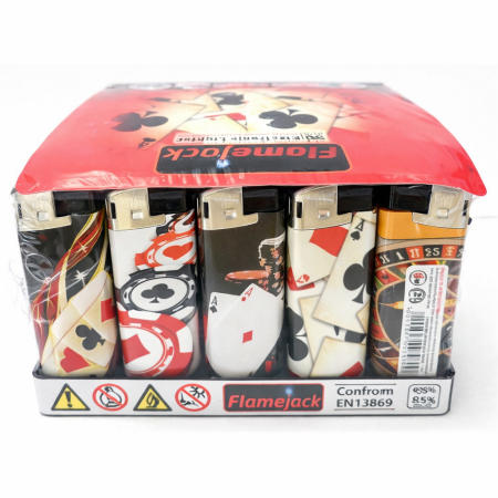 LIGHTER PUF ELECTRONIC-CASINO DESIGN (PACK OF 50)