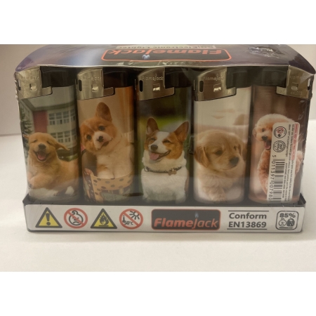 LIGHTER PUF ELECTRONIC- DOG DESIGN (PACK OF 50)