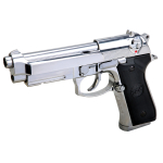 SRC SR92 Silver Full Metal Blow Back Airsoft Gas Pistol With Hard Case - Image 1