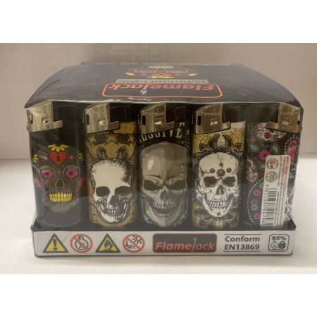 LIGHTER PUF ELECTRONIC- INFERNO DESIGN (PACK OF 50)