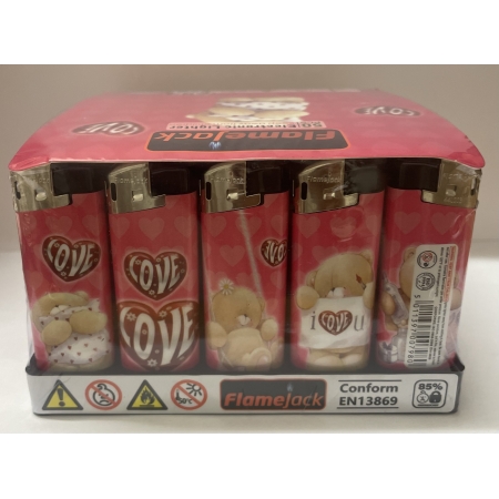 LIGHTER PUF ELECTRONIC LOVE DESIGN (PACK OF 50)