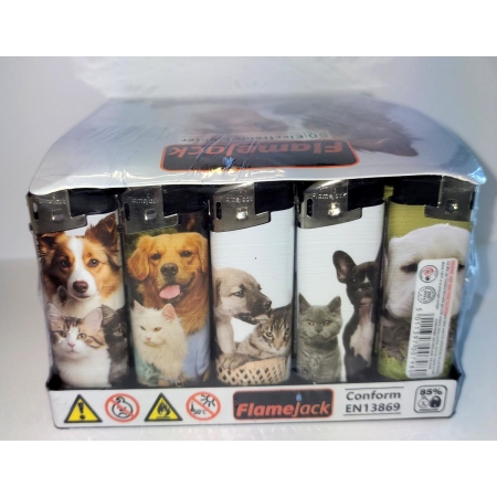LIGHTER PUF ELECTRONIC PET DESIGN (PACK OF 50)