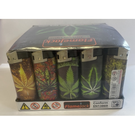 LIGHTER PUF ELECTRONIC-GREEN PLANT DESIGN (PACK OF 50) €9.99 Ex VAT