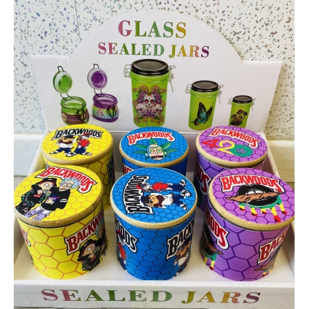 AIR TIGHT GLASS JARS PACK OF 6