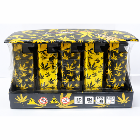 WINDPROOF METAL LIGHTER-MINI PLANT DESIGN (PACK OF 25)