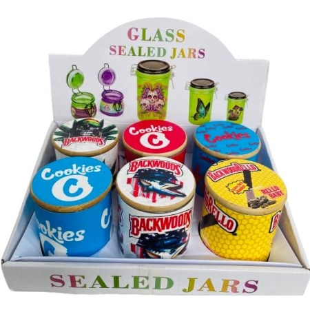 AIR TIGHT GLASS JARS PACK OF 6