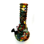 D&K GLASS BONG - MULTI COLOUR TATTOO STYLE 6535A - Image 3