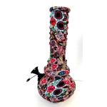 D&K GLASS BONG - MULTI COLOUR TATTOO STYLE 6535A - Image 1
