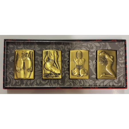 OIL LIGHTERS GIRL DESIGN PACK OF 4