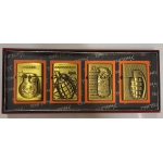 OIL LIGHTERS BOMB DESIGN PACK OF 4 - Image 1