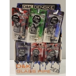 D&K 8821M Glass Pipe with Screens (Pack of 24) - Image 1