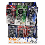 D&K 8821M Glass Pipe with Screens (Pack of 24) - Image 1
