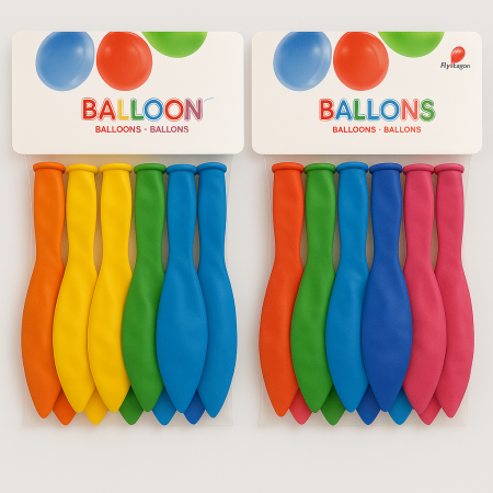 HD-018 MULTI COLOUR BIRTHDAY BALLOONS 12PACK (144PCS)