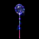 CLEAR BUBBLE GLOW LED LIGHT UP BALLOON (PACK OF 10) - Image 1
