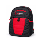 TX-311 Sport Style Black/Red Polyester Backpack with Mesh Pockets - Image 1