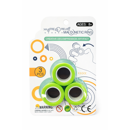 STRESS RELIEF MAGNETIC RINGS (PACK OF 24)