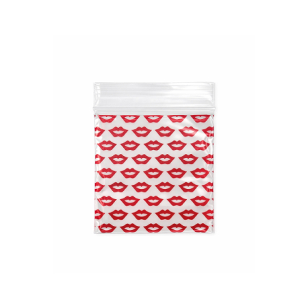 50x50 MM ZIPPER SMALL LIPS PRINT BAG