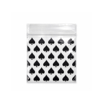 50x50 MM ZIPPER SMALL SPADES PRINT BAG - Image 1