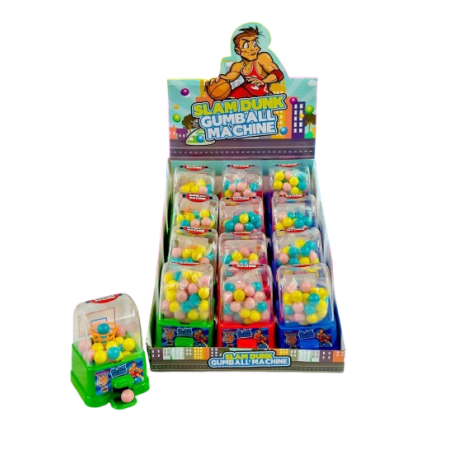 SLAM DUNK GUMBALL MACHINE (PACK OF 12)