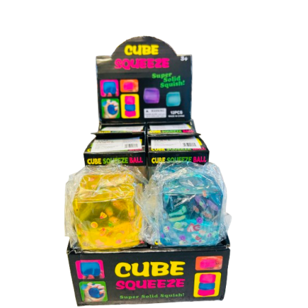 GLITTER CUBE SQUISHY