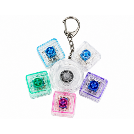 5 Keys LED Fidget Clicker With Spinner