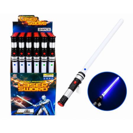 Planet Fighters Electronic LED Laser Sword 66.5cm Including Batteries – Pack of 24