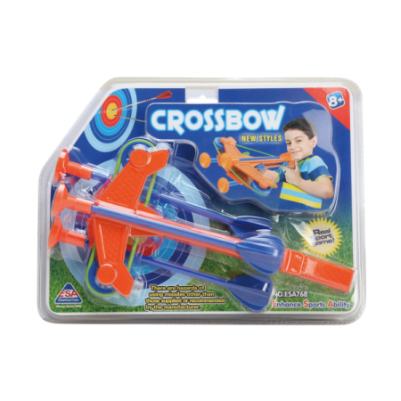 Kids Crossbow Target Set with 3 Suction Cup Arrows And Target Outdoor Archery Toy