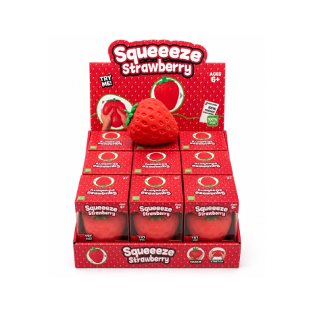 Jumbo Strawberry Squishy Pack Of 9