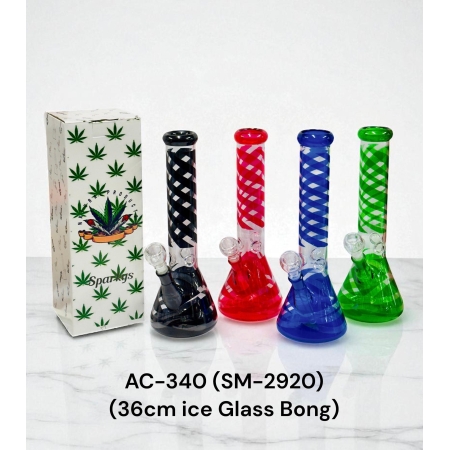 GLASS ICE BONG AC-340 36CM